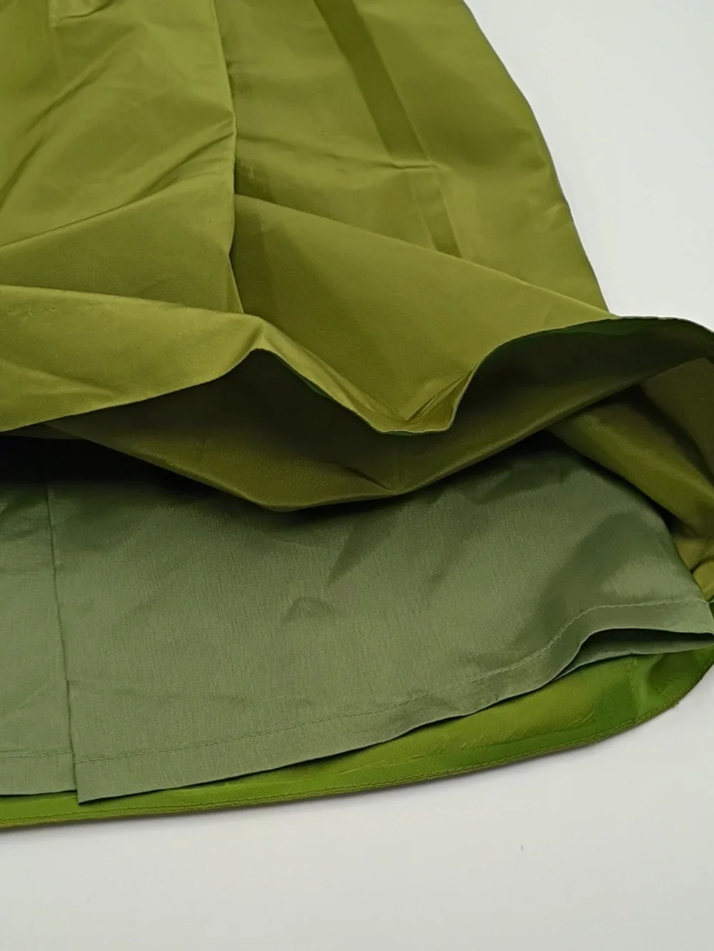 J. Crew Olive Green Silk Faux Wrap Dress NEW Ruffle Wedding Guest Cocktail 10